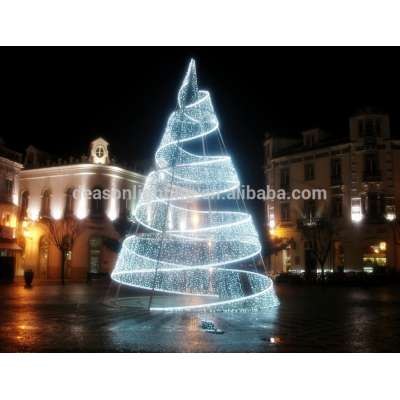 led spiral christmas tree