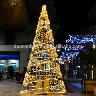 artificial christmas tree with lights