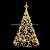 lighted christmas cone tree