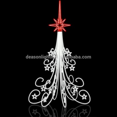 Outdoor LED Lighted Christmas Trees